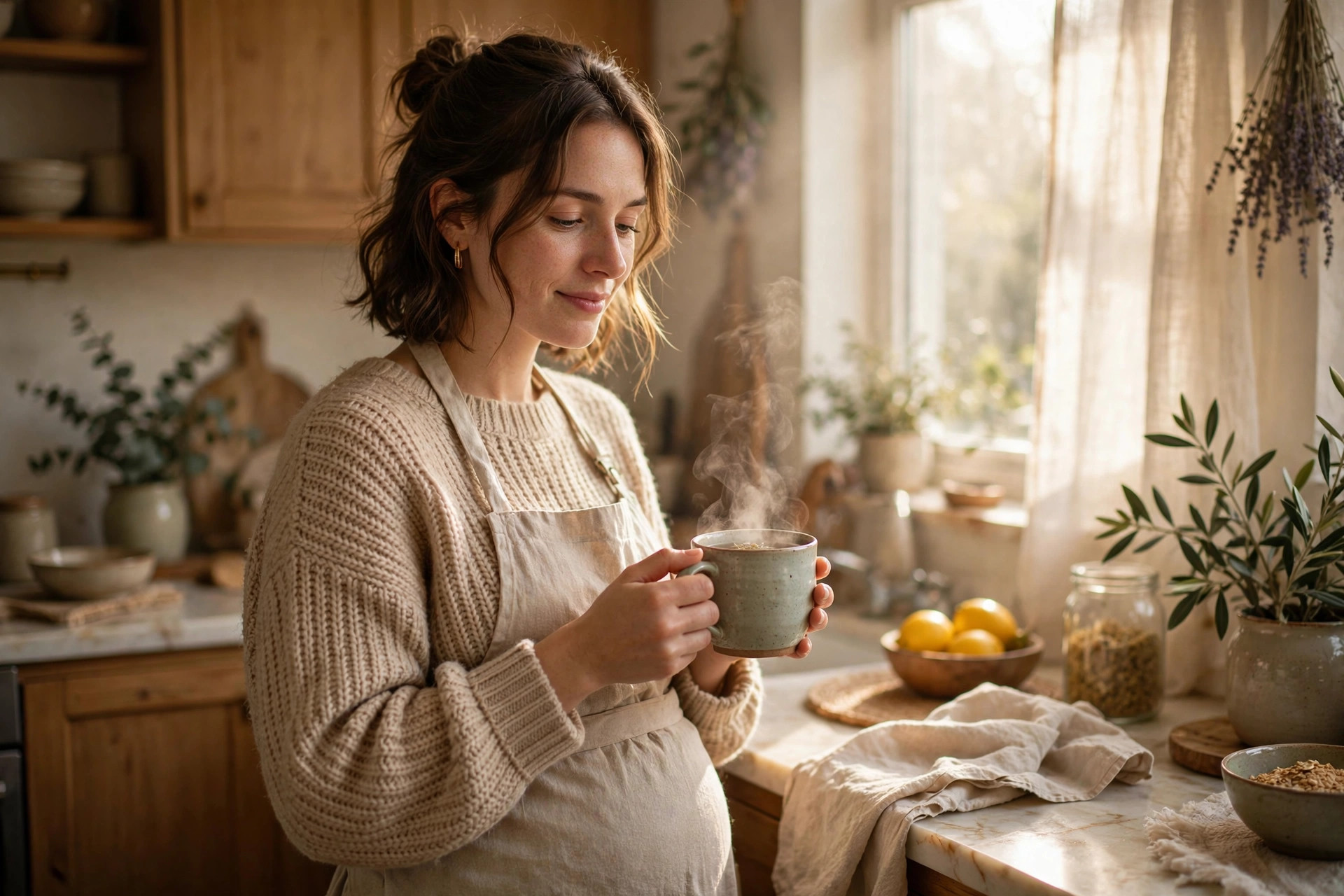 Woman resting with digestive discomfort in early pregnancy - is diarrhea a sign of early pregnancy explained