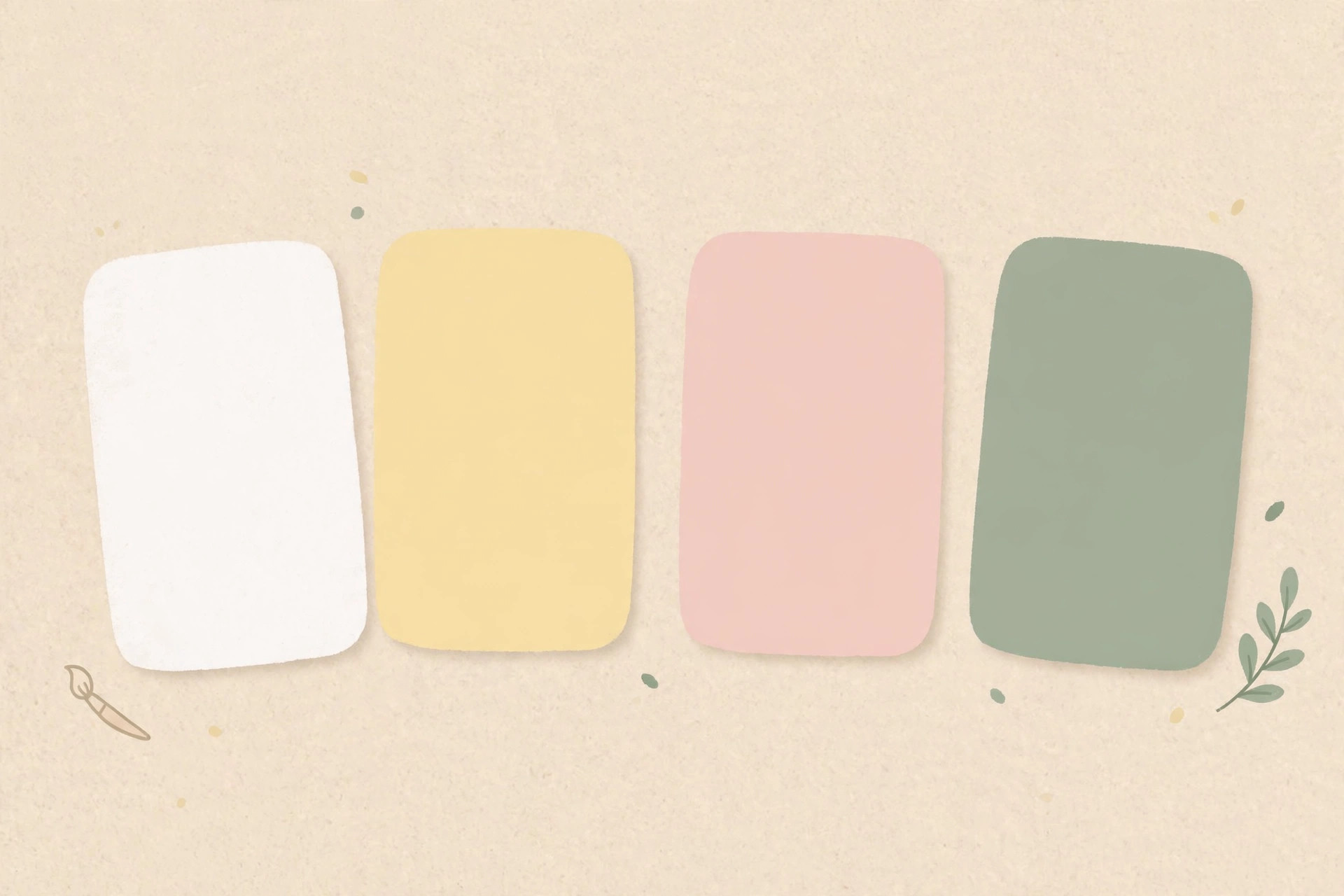 Minimal colour-swatch illustration showing the normal range of discharge colours